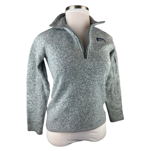 Patagonia Better Sweater 1/4 Zip Fleece Pullover Gray Women's Size Small - Picture 3 of 14